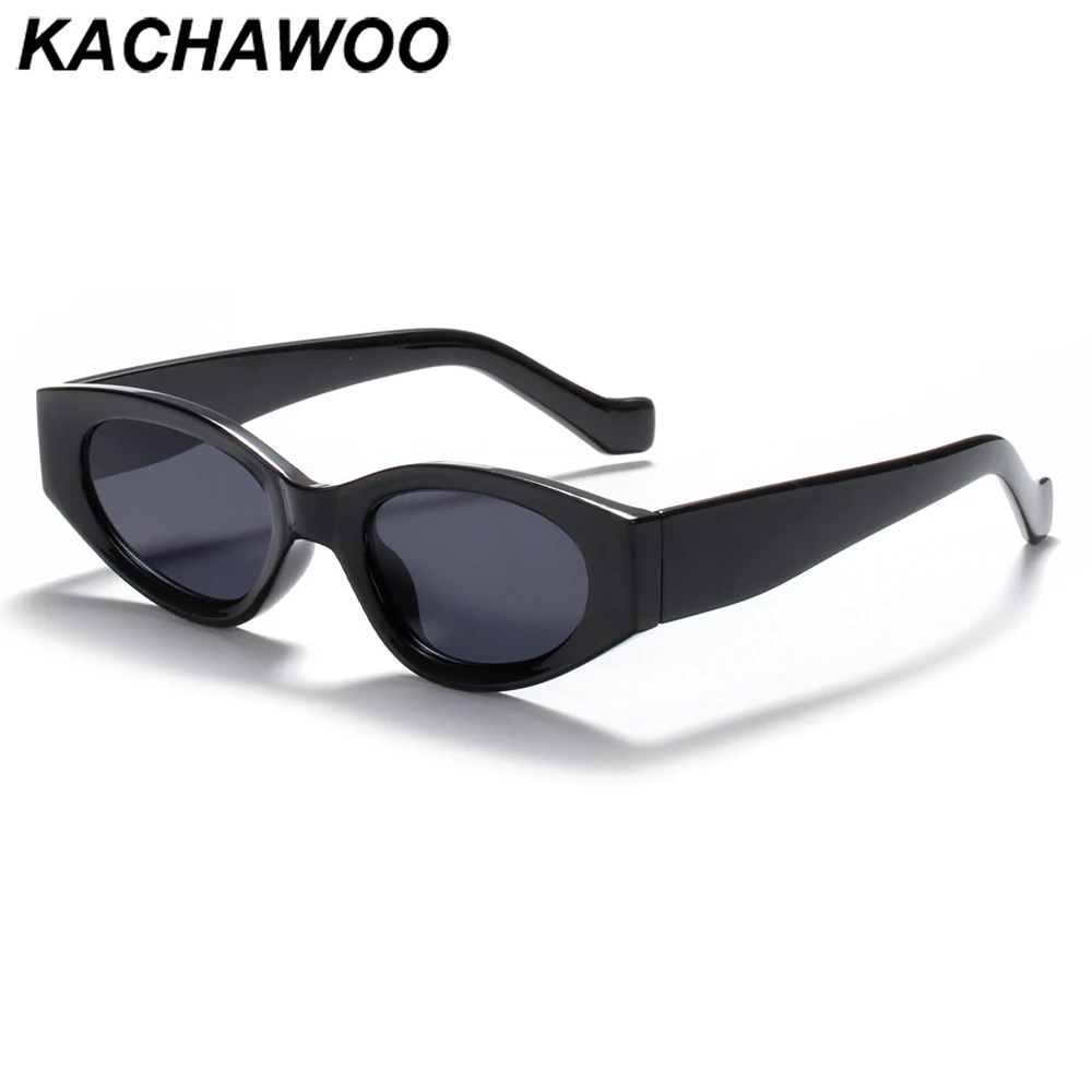 Женские квадратные солнцезащитные очки Kachawoo бежевые черные зеленые ретро в