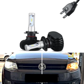 

2x Canbus 6000k White 8000lm H7 Led Light LED Low Beam Headlight For Polo 6C (2017)