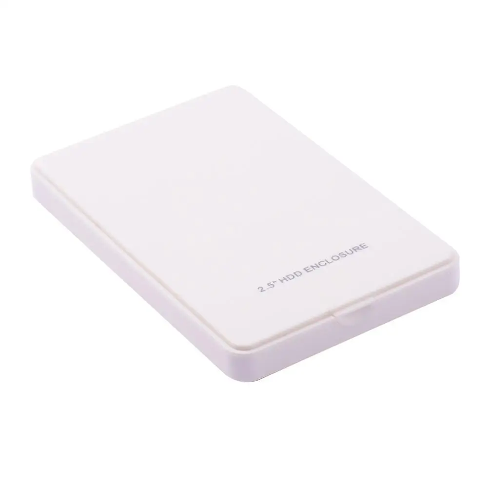 2,5 дюймов SATA к USB 2,0 SSD адаптер жесткий диск коробка для XP/Win7/Win8 LINU и Макс футляр для внешнего накопителя HDD - Цвет: White