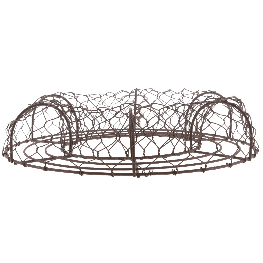 Iron Wire Wreath Frame Succulent Pot Metal Hanging Planter Plant Holder-Home/Cafe/Wedding/Party Decor Geat Gif