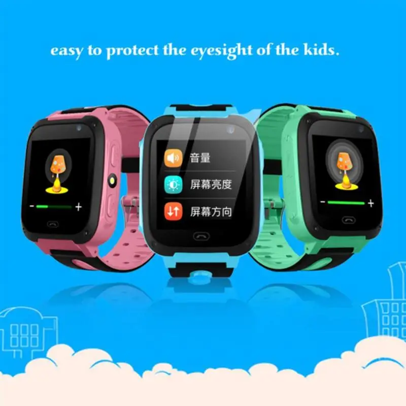  New Children's Gps Tracker Watch Location Waterproof Smartwatch Touchscreen Ios Android Children Mu