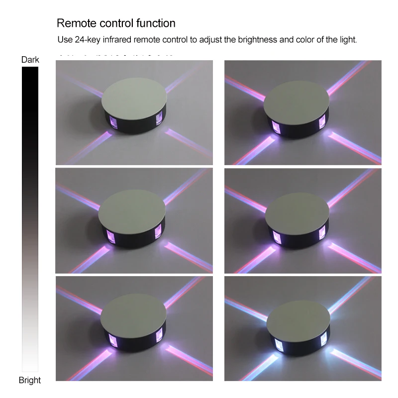 Светодиодный настенный RGB светильник для крыльца современное утопленное бра 9
