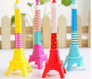 

korea cute Tower design Pen Ball Pens Toys Ballpoint Pen Stationery School Supplies Office writing pen student gift 20pc/lot