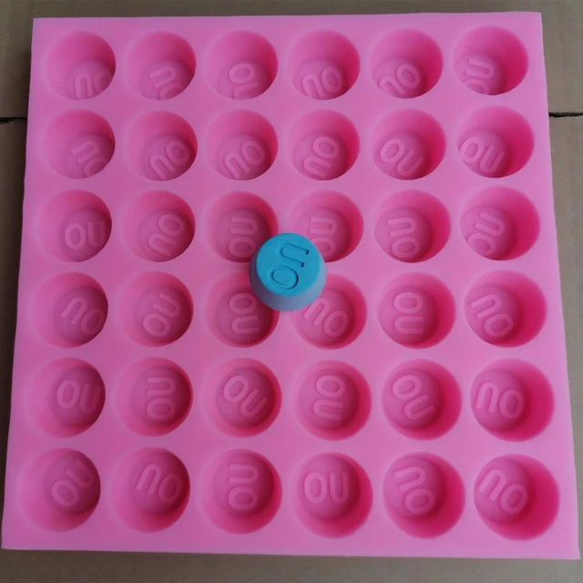 36 Cavities Custom Toilet Bomb Silicone Mold Fragrance Wax Melt Molds Hotel  Soap Mould with Logo