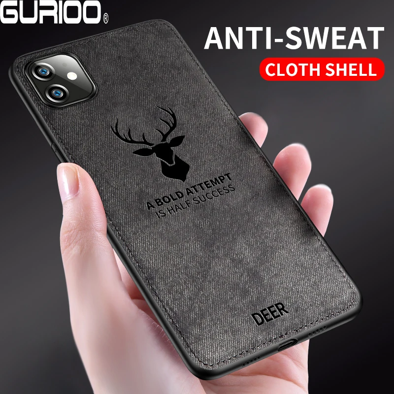 Case For iPhone 11 Pro Max 2019 Cloth Texture Cases Soft TPU Silicone Cover XS XR 8 7 5 6 6S Plus Back Capa Conque |