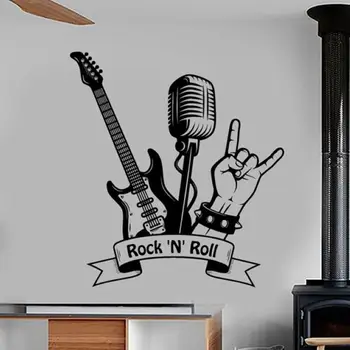 

Music Sticker Rock Decal Beauty Posters Vinyl Wall Decals Decor Mural Kids Room Decoration Wall Decal