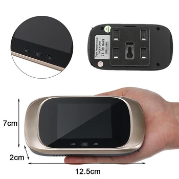 

HD Smart Electronic Doorbell Wireless Peephole Viewer Video Security Anti-theft Electronic Peephole Door Camera Viewer Outdoor D