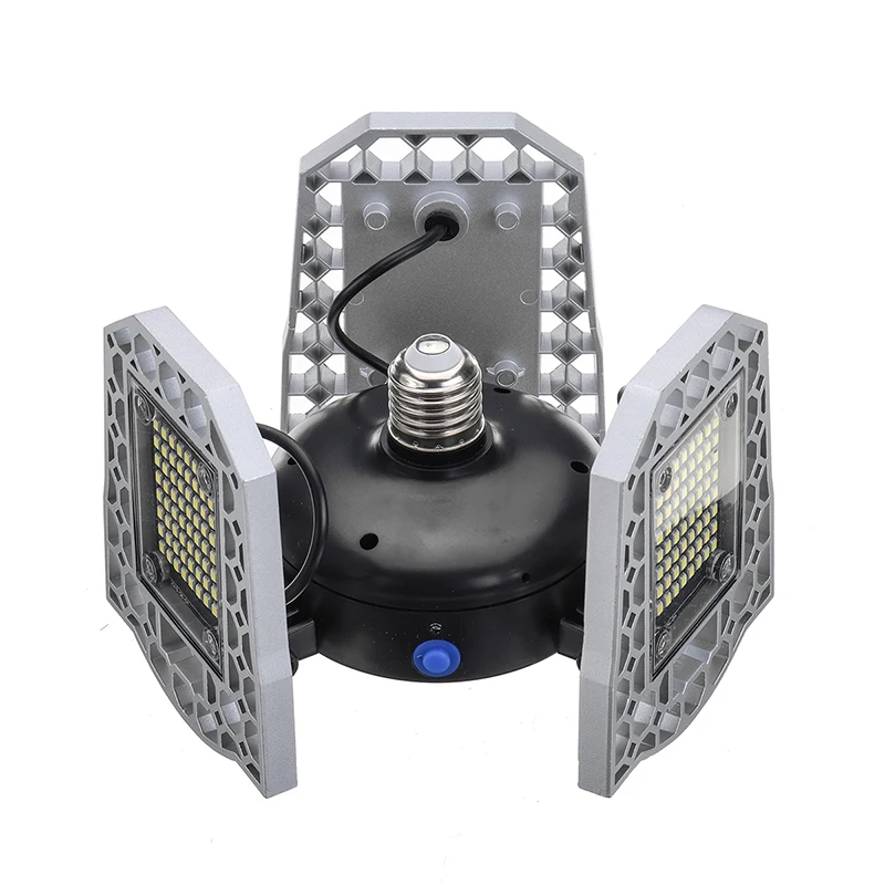 E26 100W 12000LM 6000K складной деформированный светодиодный датчик света высокий отсек свет гаражная лампа AC 100-270V промышленное освещение для склада