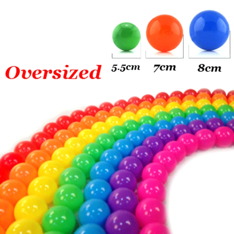 50/100 шт. детский пластиковый мяч для водного бассейна 5 5/7/8 см|ocean wave ball|toys outdoorplastic