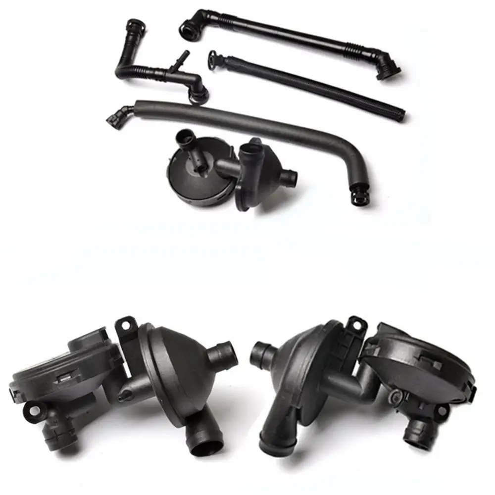 Двигатели и Компоненты ПВХ клапан вентиляции картера двигателя& Шланг сапуна комплект для BMW E46 E39 E60 M54 X3 X5 Z4 11617504535 11617504536