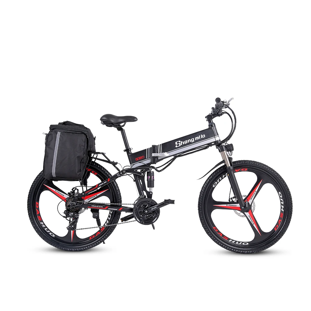 2021 New M80 Adult Off-road Electric Bike 26 inch Ebike350W 12.8AH Lithium Battery Foldable mountain Electric Bicycle for men