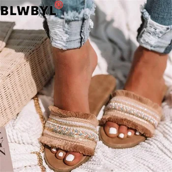 

Women Slippers 2019 Summer New Rome Retro Sandals Flat Casual Shoes Female Slip on Slides Woman Shoes Plus Size Sandalias Mujer