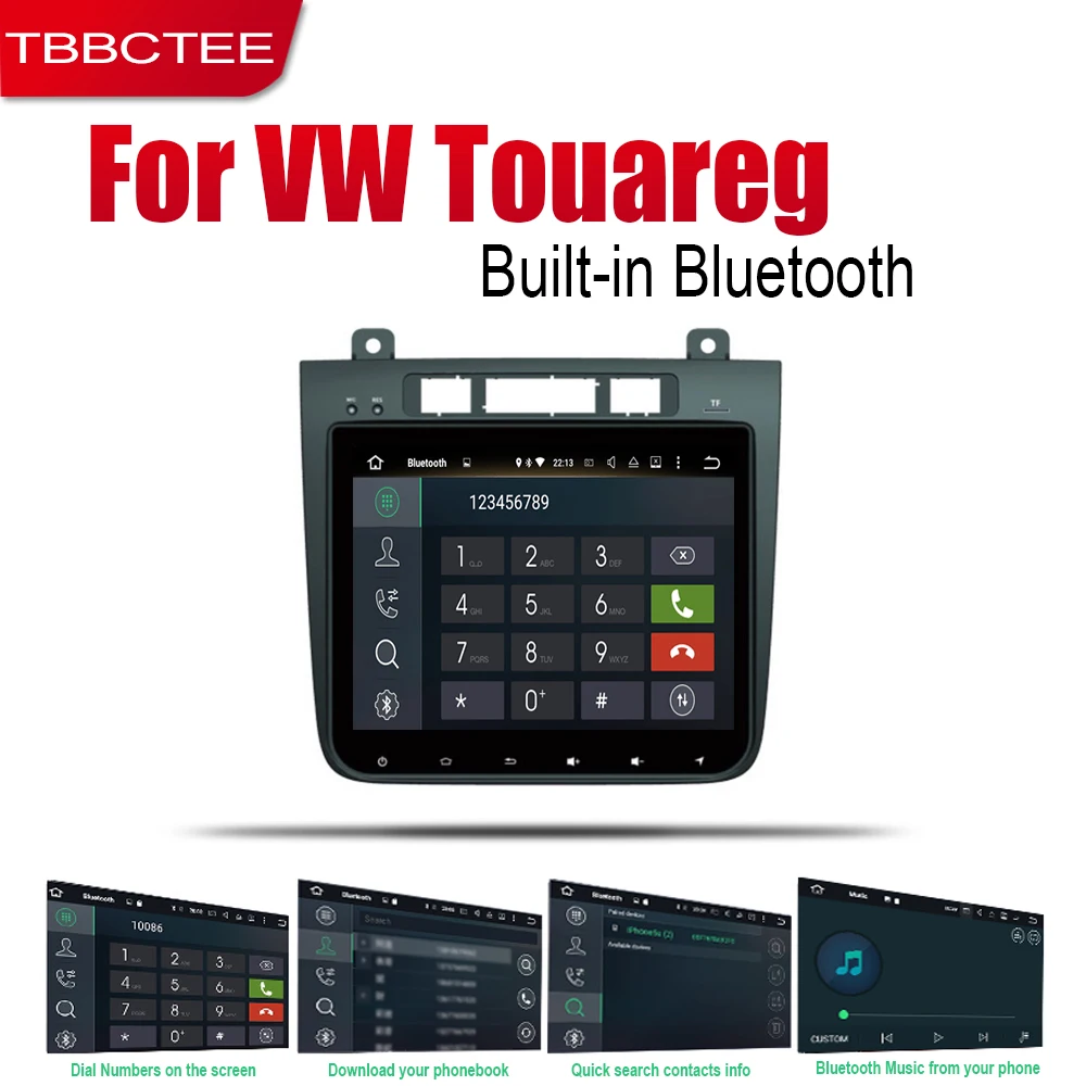 Sale TBBCTEE Auto Player GPS Navigation For Volkswagen VW Touareg 2010~2018 Car Android Multimedia System Screen Radio Stereo 5