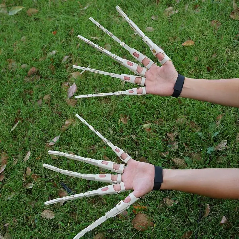 Halloween Creative Jointed Finger Gloves Flexible Joint Halloween Party Costume Accessories Gift Hand Model