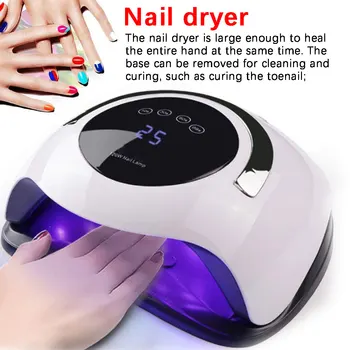 

8/120W High Power Nail Dryer Fast Curing Speed Gel Light Nail Lamp With Timer And Smart Sensor LED UV Lamps For All Kinds of Gel