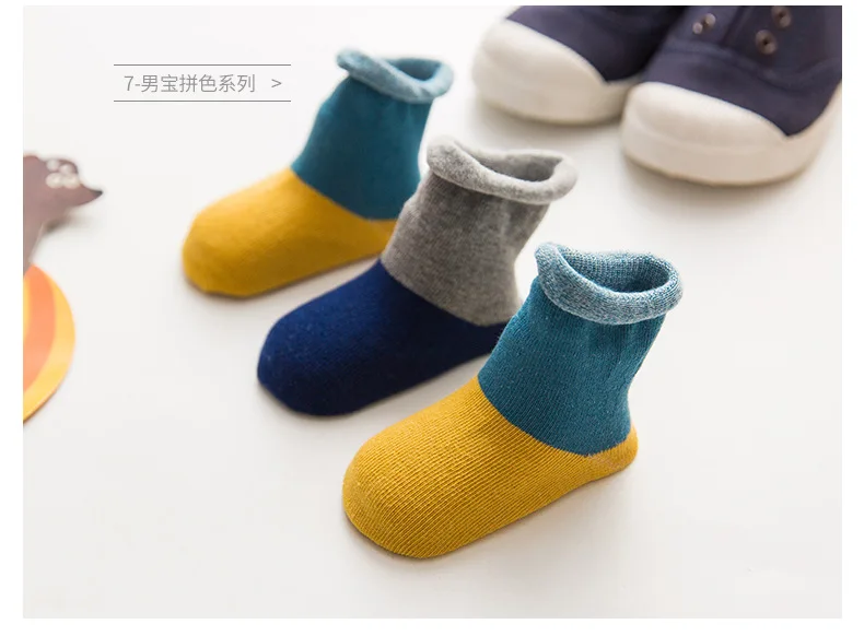 3 пары/партия, носки для новорожденных мальчиков и девочек, весенне-осенние повседневные хлопковые носки для малышей от 0 до 24 месяцев