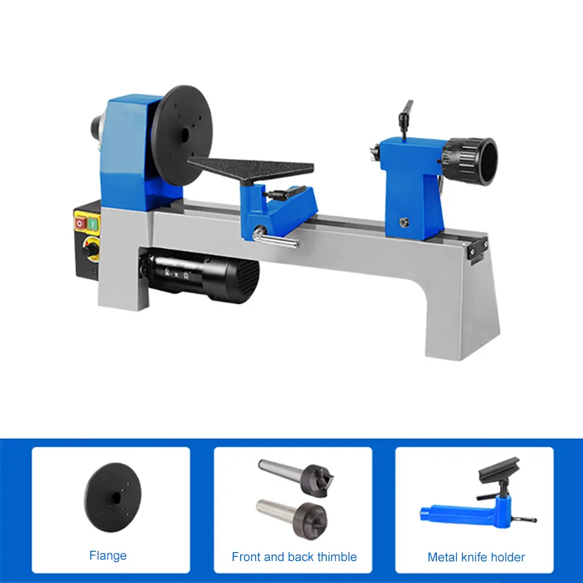 8 Inch Multifunctional Woodworking Lathe Speedregulating Lathe Household Diy Small Wood Rotary