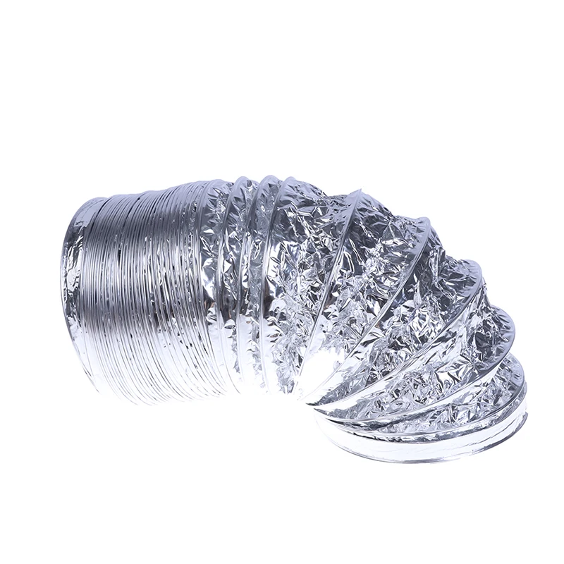 3.1Inch Flex Air Aluminum Foil Ducting Dryer Vent Hose For Ventilation 1.5M Ventilation Air Tube For Kitchen Bathroom