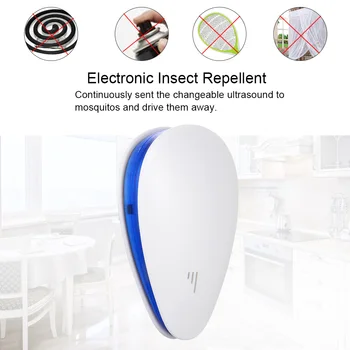 

New Non-Toxic Ultrasonic Electronic Pest Control Repeller Anti Mice Mosquito Pest Repeller Night Light Electric Mosquito Repelle