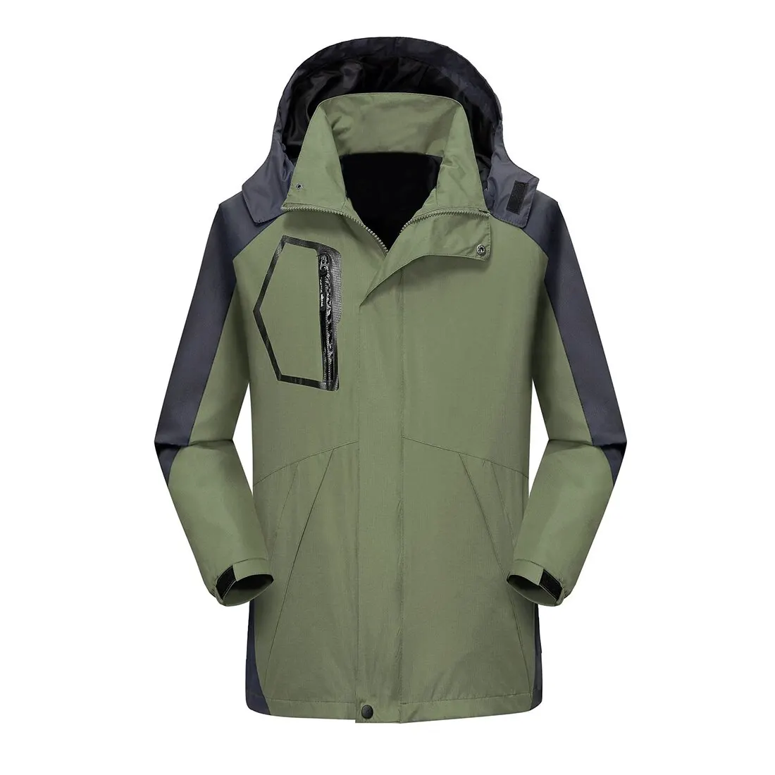 Мужская Флисовая водонепроницаемая куртка, уличная зимняя теплая спортивная куртка, повседневная мужская Свободная одежда, мужские куртки на молнии для походов и кемпинга - Цвет: color 3