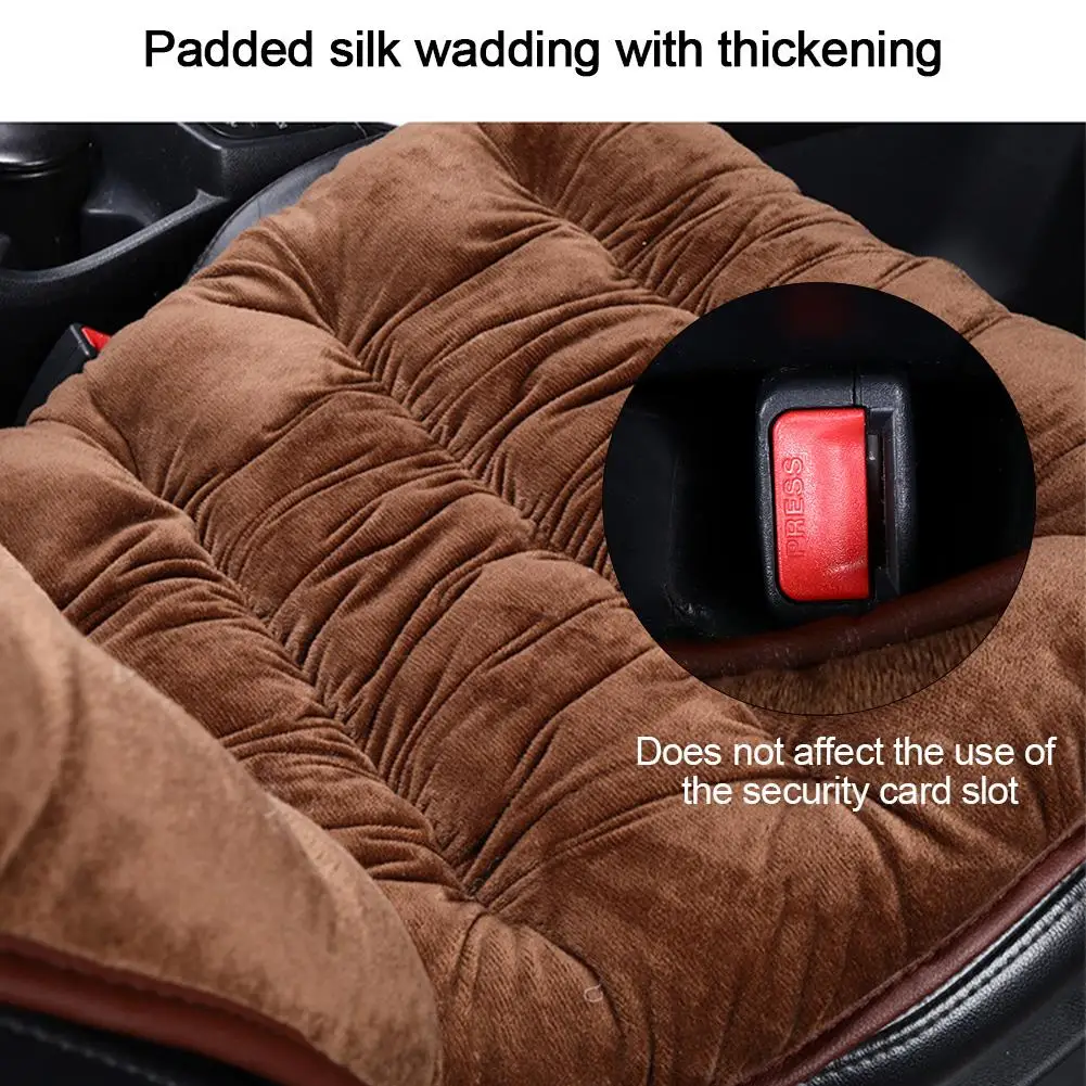 Winter Warm Padded Car Seat Cover Thicken Auto Soft Seat Cushion Protector