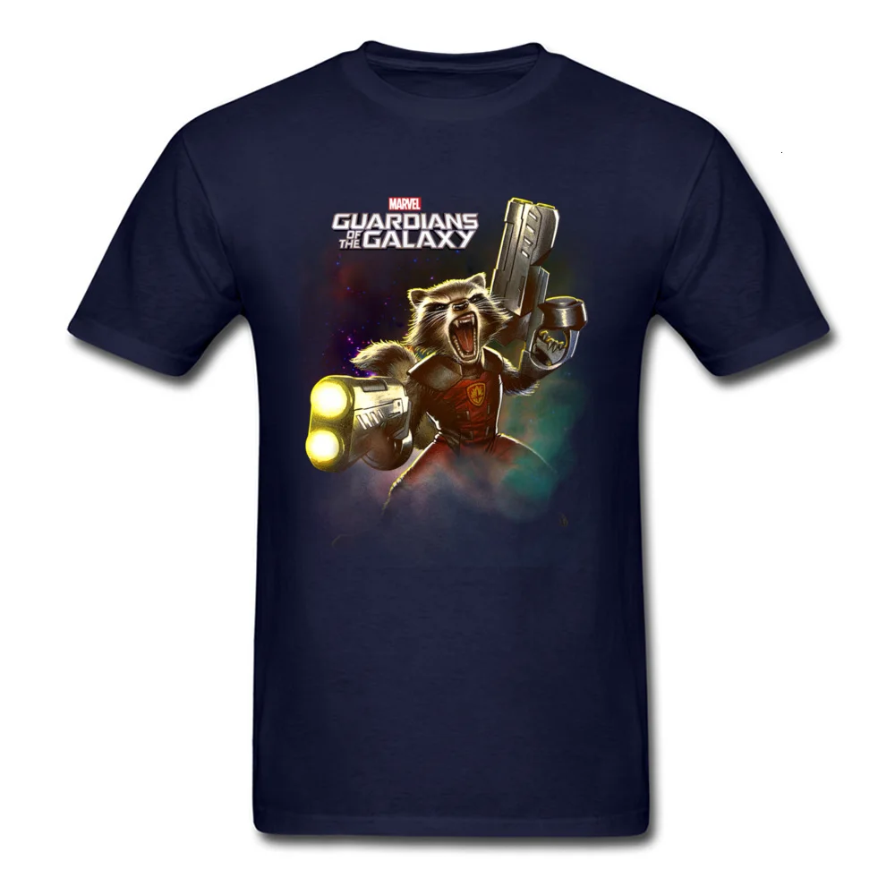 NavyBlue Midnite star Marvel, ракета, енот, футболки для мужчин, футболки для влюбленных, топы на день, черная футболка, короткая, новая, хлопковая, с принтом, одежда для вечеринок - Цвет: NavyBlue