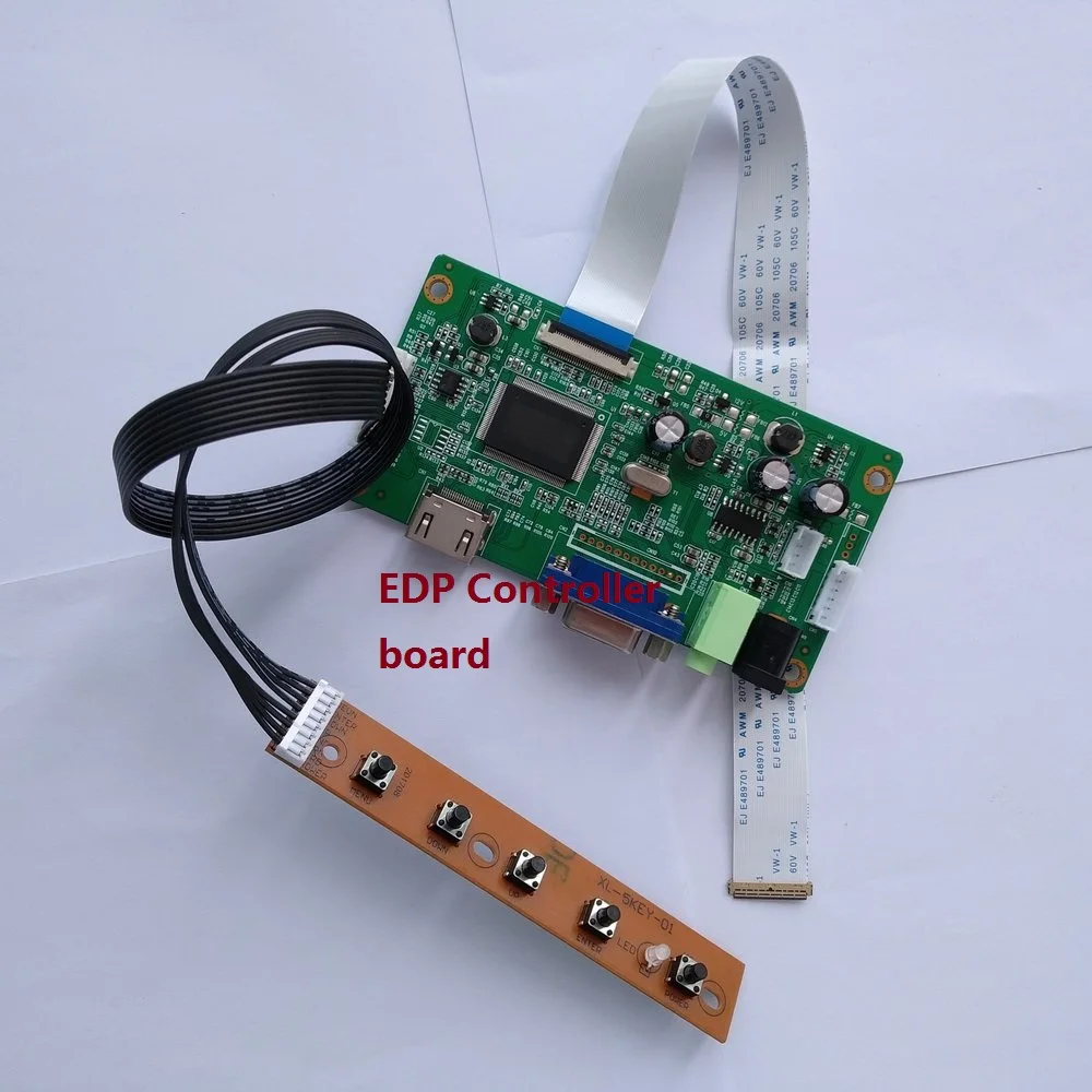 Для B156HAN02.3 30Pin lcd EDP DIY экран дисплей комплект VGA плата контроллера монитор 1920X1080 драйвер 15,6"