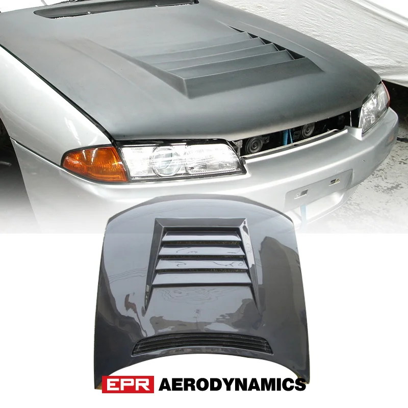 Глянцевый Капот из углеродного волокна для Nissan R32 Skyline GTR D-Style автомобильные