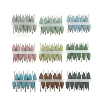 

10pcs/set Silicone rubber Polisher Grinding Head 2.35mm Shank Nail bit Nail Electric Manicure Drill Machine Accessory