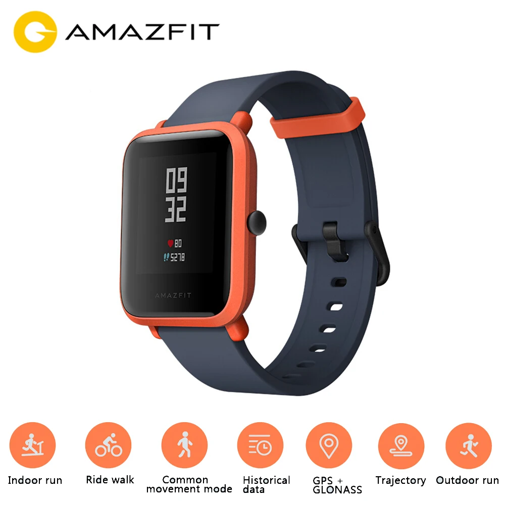 huami amazfit bip smartwatch bluetooth 4.0 global version