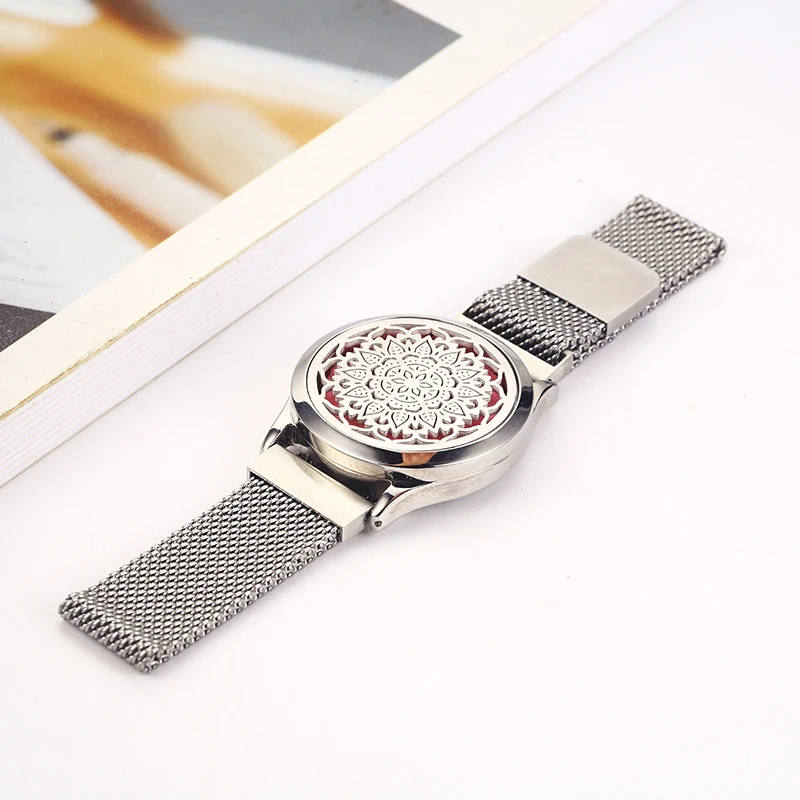 AS- New Style Leather Aromatherapy Bracelet Wristband (65)