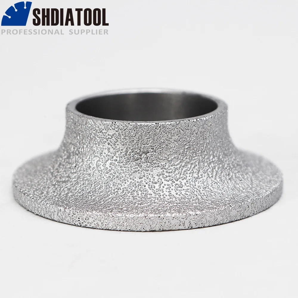 SHDIATOOL Dia75mmX20mm Profile Wheel For Demi-bullnose Edge, Vacuum Brazed Diamond Grinding Wheel