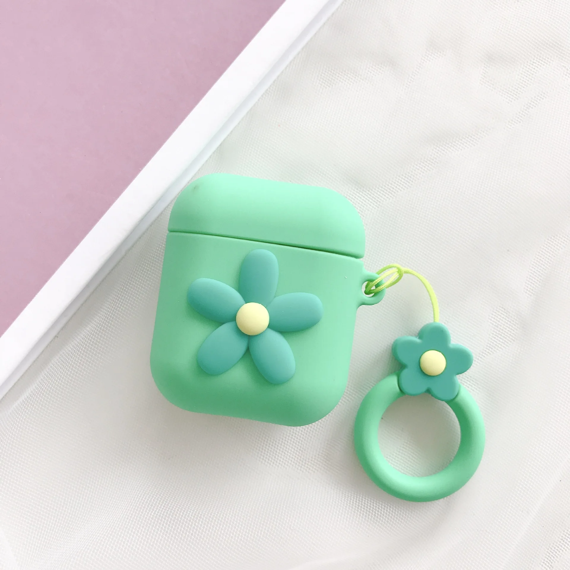 Чехол для AirPods Flower Fashion Ins style Милая коробка сладостей Apple Airpods 2 защитный чехол