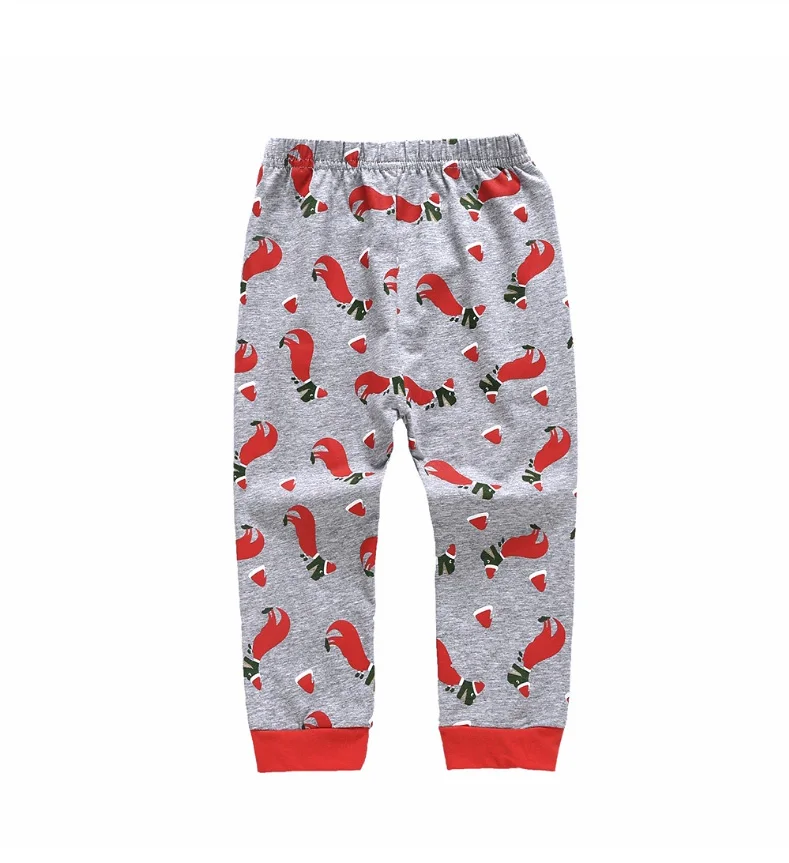 Детская одежда Рождественский комплект одежды с динозавром для мальчиков, детская одежда для девочек осенне-зимний топ+ штаны для детей 2, 3, 4, 5, 6, 7 лет