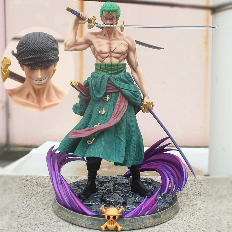 GK One Piece Roronoa Zoro Painted Dragon Figur Figuren Statue 7" 