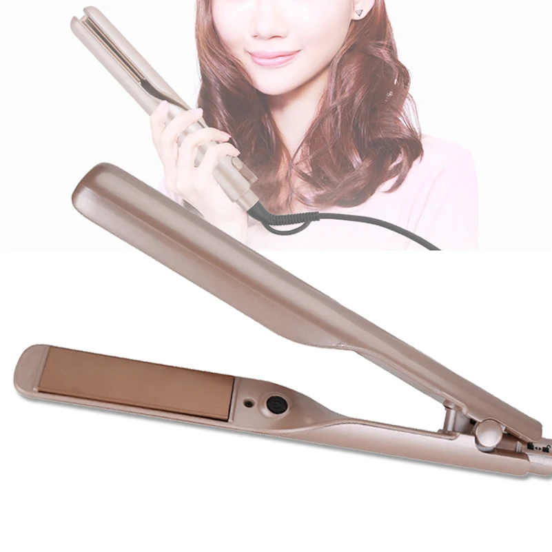 

New Professional 2 in 1 Twist Hair Curling & Straightening Iron Hair Straightener Curler Wet Dry Flat Iron Curling hair Tools