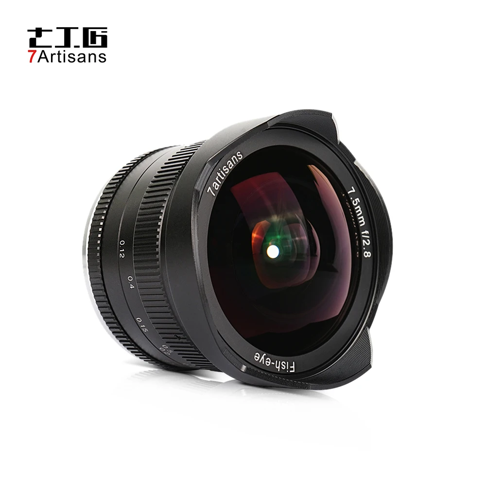 

7artisans 7.5mm f/2.8 Lens Large Aperture for Canon EOS M-Mount for M43-Mount for Fujifilm FX-Mount for Sony E-Mount