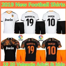 Набор для взрослых 19 20 футбольные майки Valencia ZAZA, темно-синие футболки для взрослых G. GUEDES 7 KONDOGBIA PAREJO, футболки для футбола