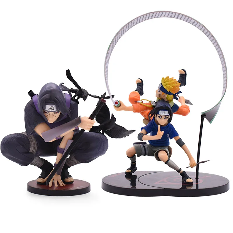

2 styles Naruto Action Figures Uchiha Itachi Uchiha Sasuke Naruto Action Figure Model Anime Toy