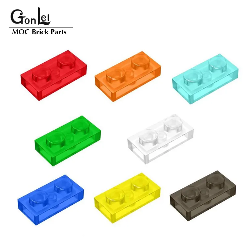 100Pcs/lot Brick Parts Plate 1x2 Elements 3023 Thin Bricks Classic Piece Bricklink Accessory Construction Blocks DIY Toys | Игрушки и