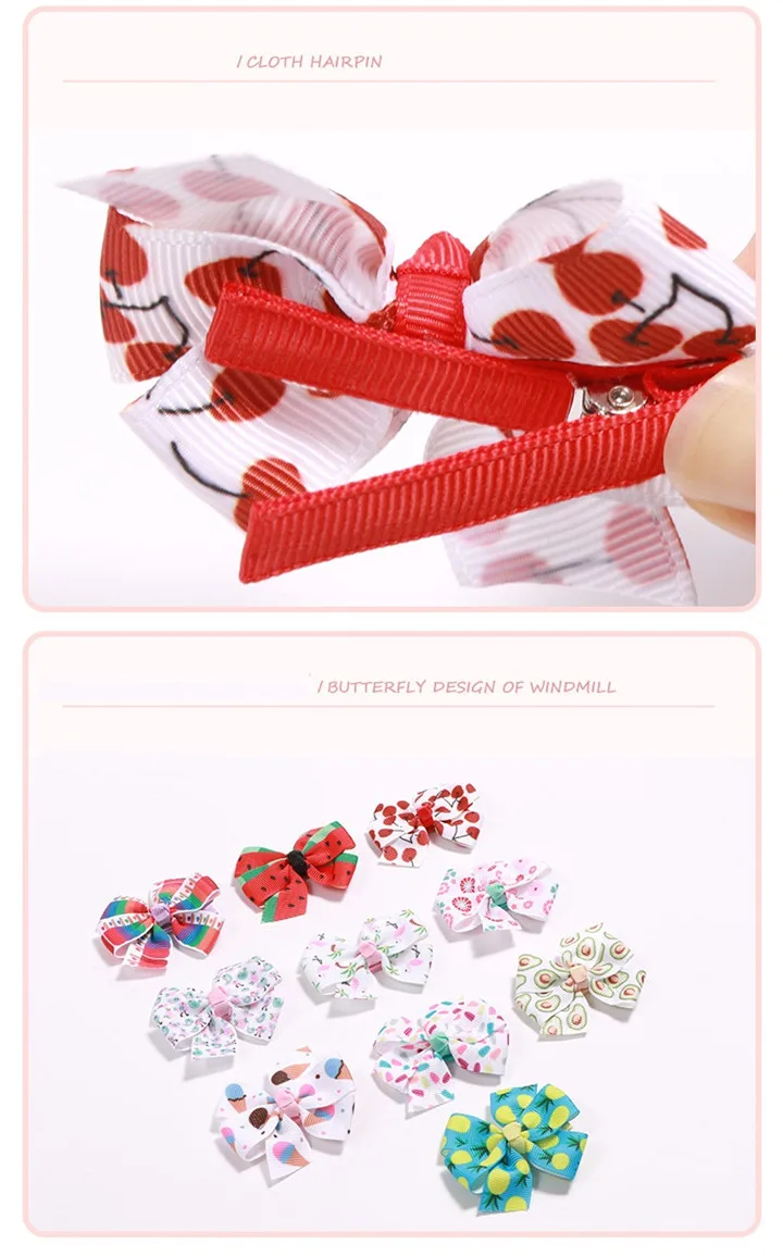 1  All-inclusive Cloth Hairclips Flower Bow Headwear Children Hair Clip Halloween Birthday Wedding Gifts For Guests Party Souvenir