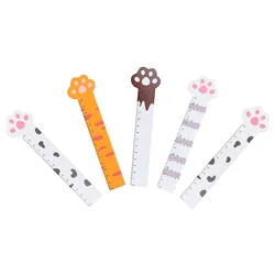5 pçs desenhos animados réguas desenho mão contas governantes estudantes de escola papelaria