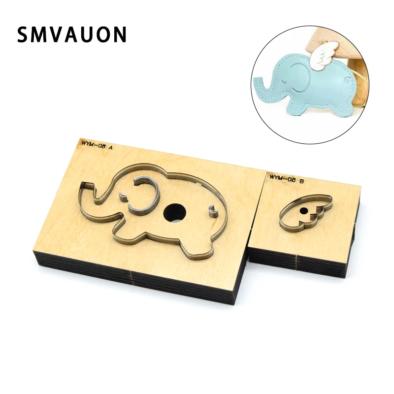 

Wooden Cut Dies DIY Little Elephant Pendant Leather Mold Punch Tool Laser Mold Suitable For Die-Cutting Machine