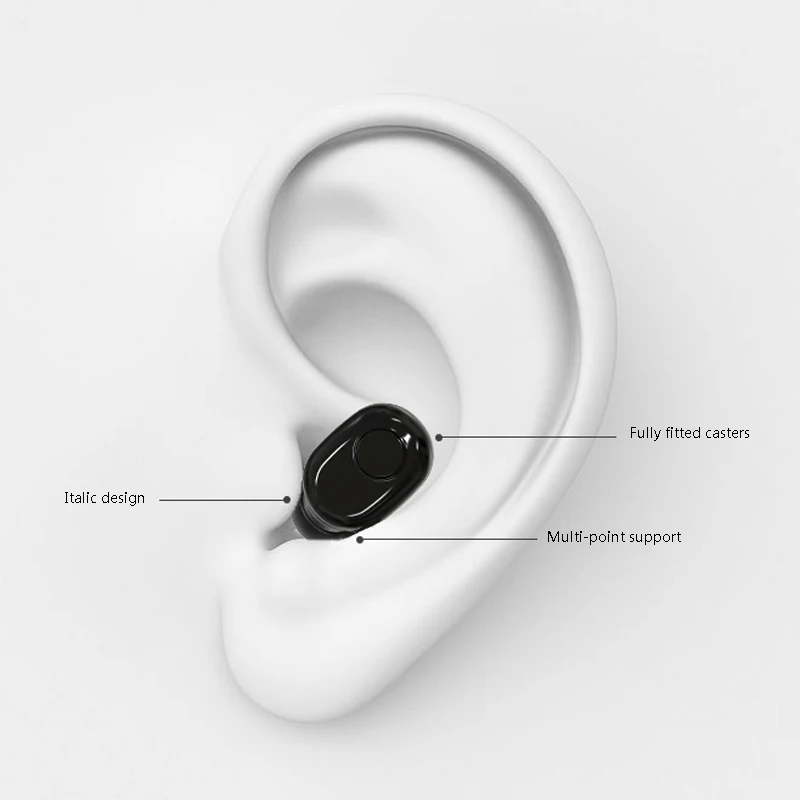 A18 Bluetooth Headset TWS Bluetooth 5 0 Subwoofer Wireless Earphone Charging LED Lighting Charging Warehouse Headset