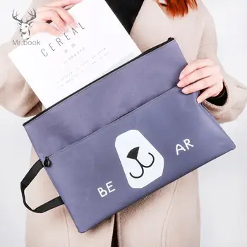 

Lovely Cat 3 Colors Large Papers School Office Document Organizer Storage A4 Oxford File Bag Folder Briefcase