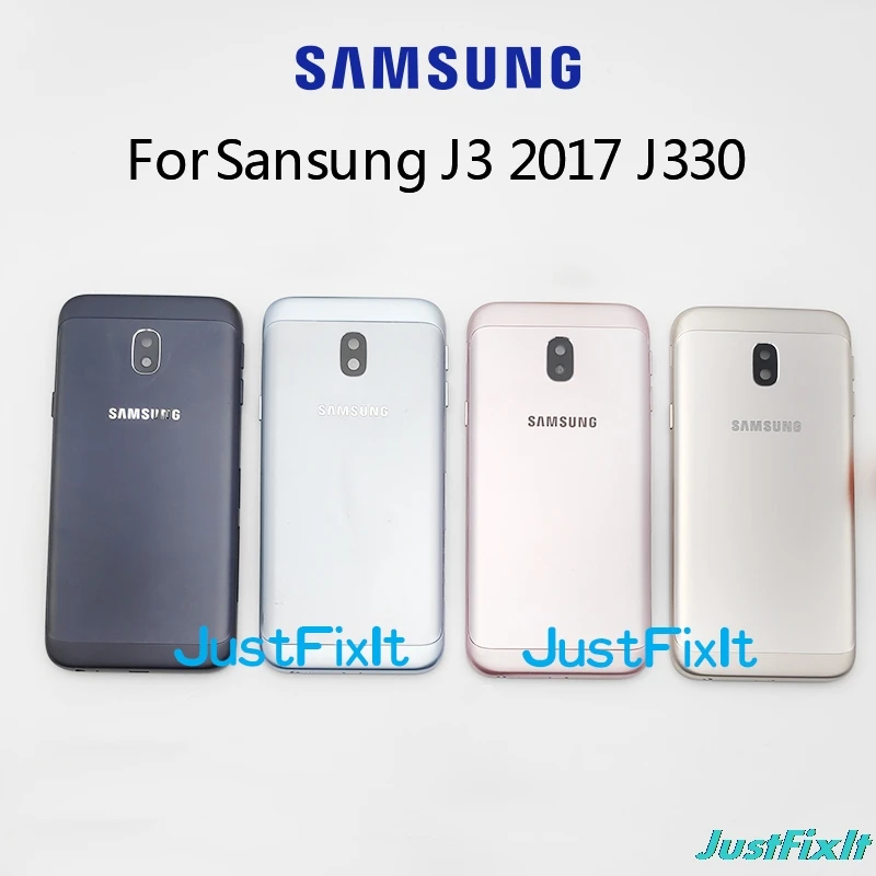 Для Samsung Galaxy J3 2017 J330 SM J330A J330F J330M J330FN задняя крышка корпуса аккумуляторной батареи
