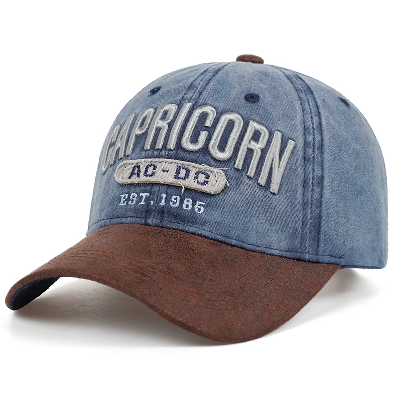 Высокое качество модные Козерога головной убор с Вышивкой Новые сшивные кепки для гольфа мужские и женские хлопковые бейсболки шляпы для гольфа