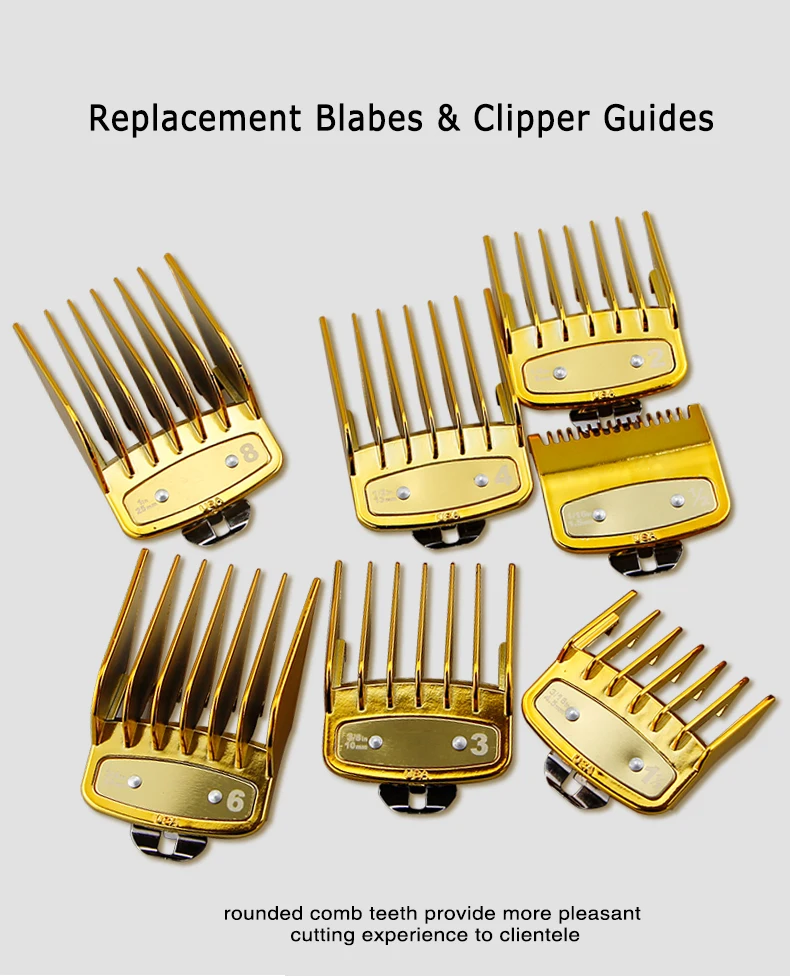 8pcs/set 9 Colors Professional wahl Hair Clipper Combs Cutting Guide Combs Barber Replacement
