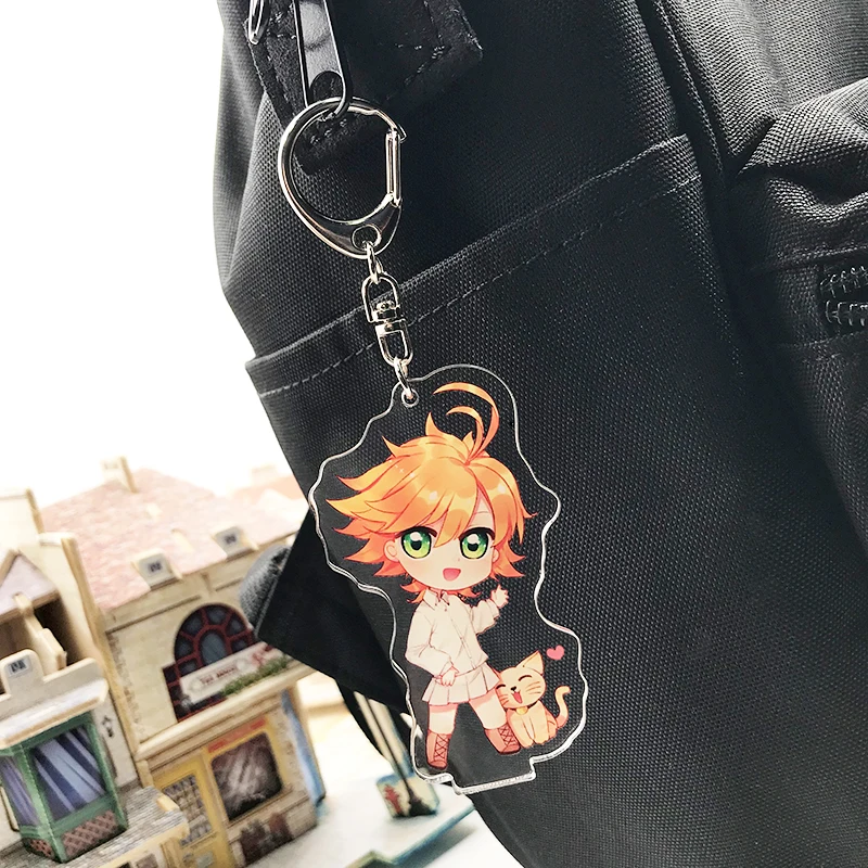 Брелок с акриловой подвеской японский аниме обетованный Neverland Yakusoku no Норман Рей
