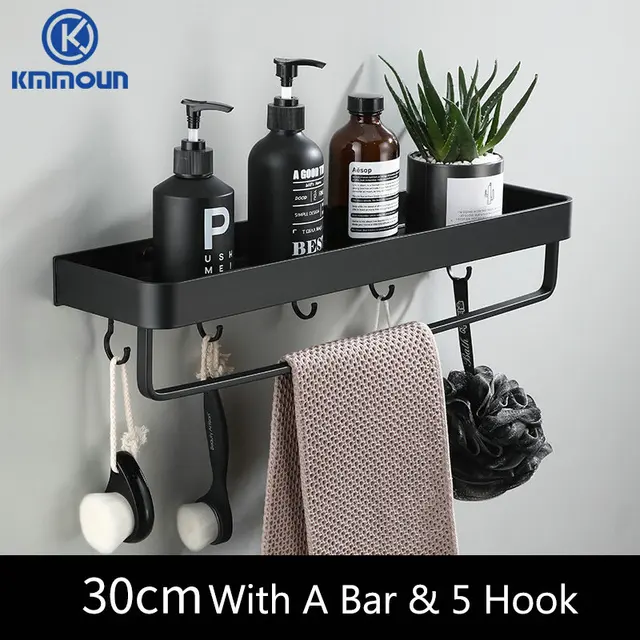 30cm bar 5hook black